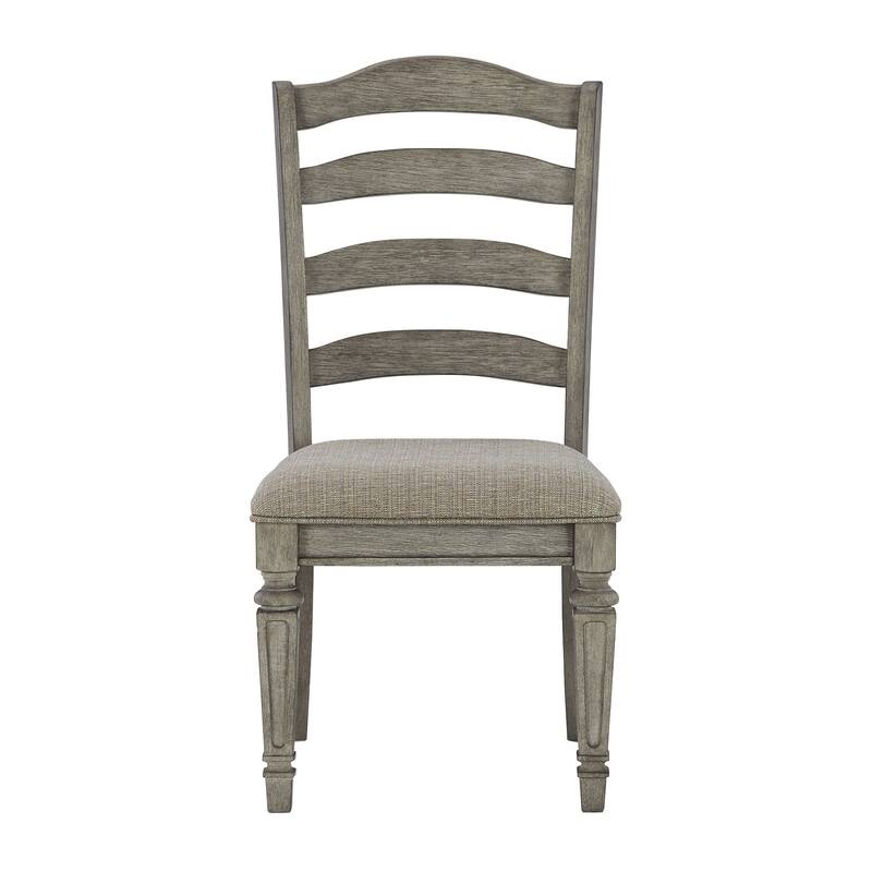 Ashley Furniture Lodenbay Antique Gray Dining Upholstered Side Chair (Set of 2) - 20"W x 25"D x 41"H