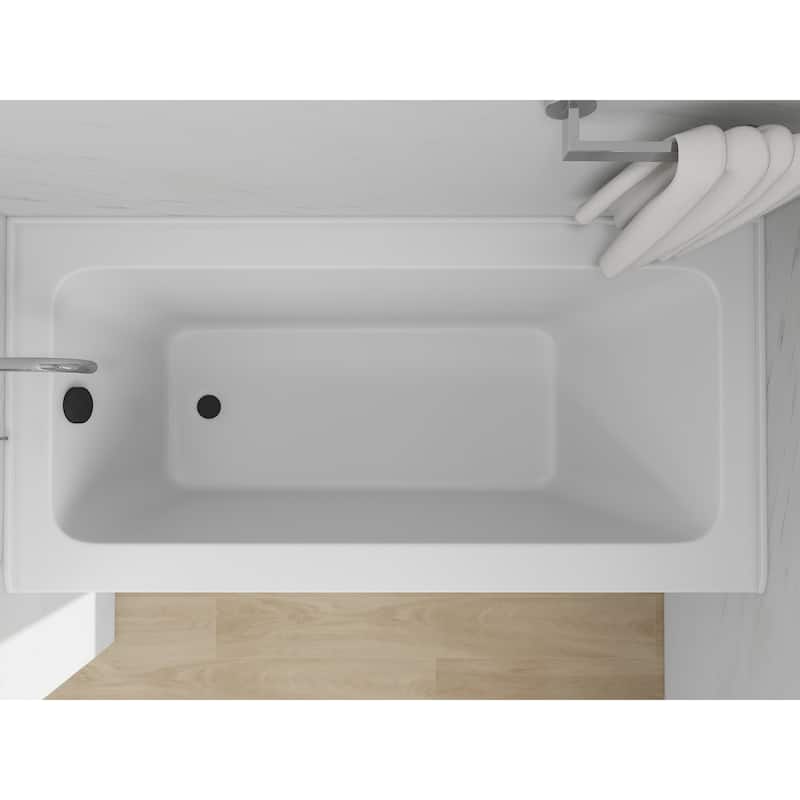 Vanity Art Alcove Soaking Acrylic Bathtub