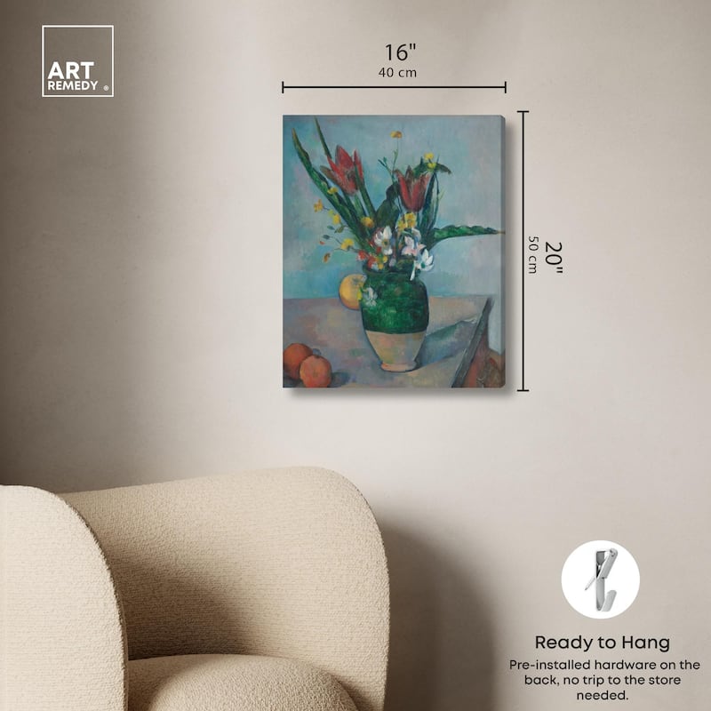 Vase Tulips Canvas by Art Remedy, Gallery Wrapped