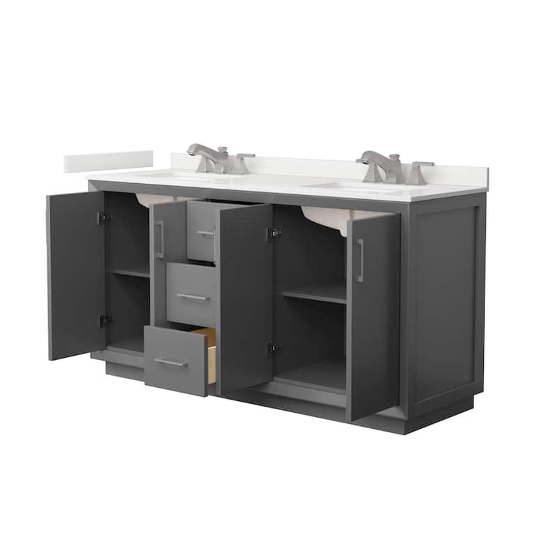 Wyndham Collection WCF414166D-QTZ-US3MXX Strada 66" Free Standing