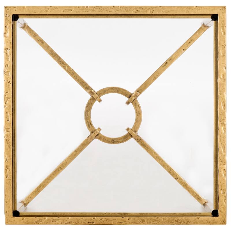 SAFAVIEH Couture Tauri Forged Metal Square Accent Table - 19"W x 19"D x 20"H
