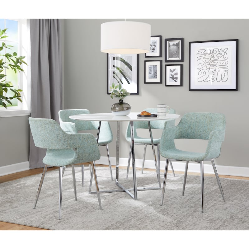 Porch & Den Vallen Dining Chair with Metal Legs (Set of 2)
