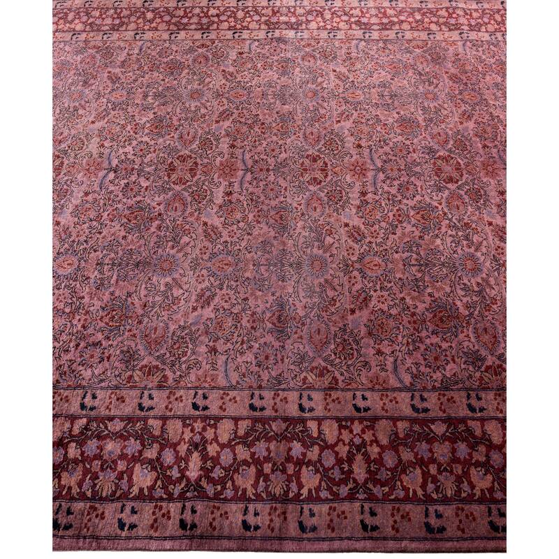 Overdyed One-of-a-Kind Hand-Knotted Area Rug - Purple - 6' 1" x 9' 0"