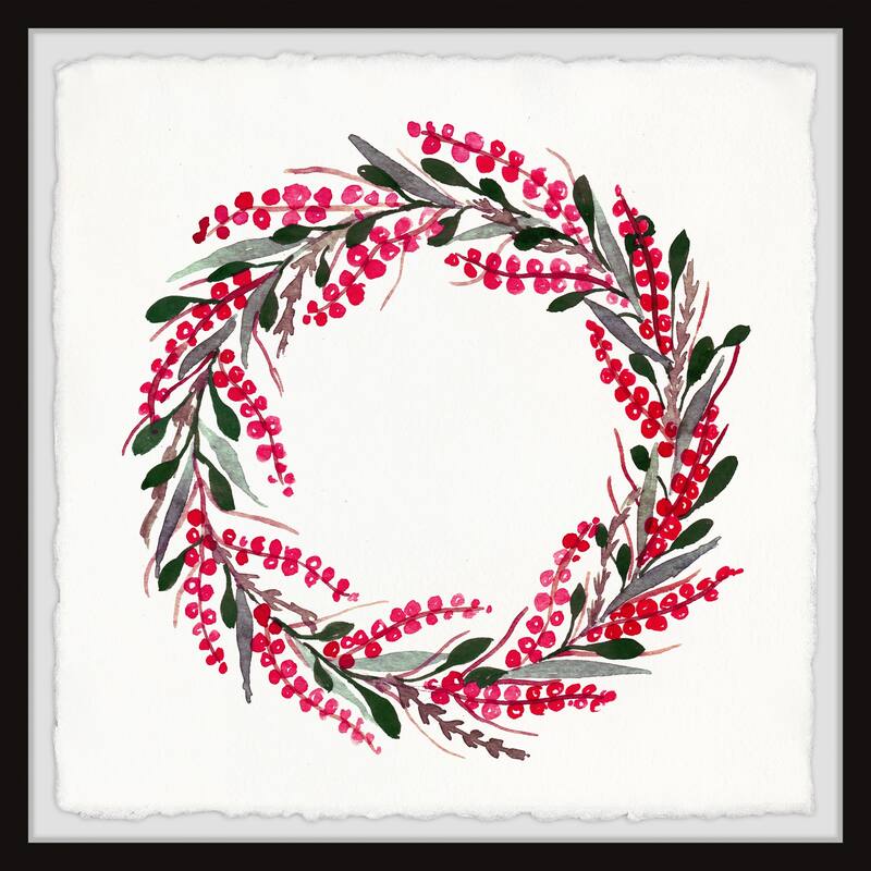 'Wreathe of Love III' Framed Painting Print