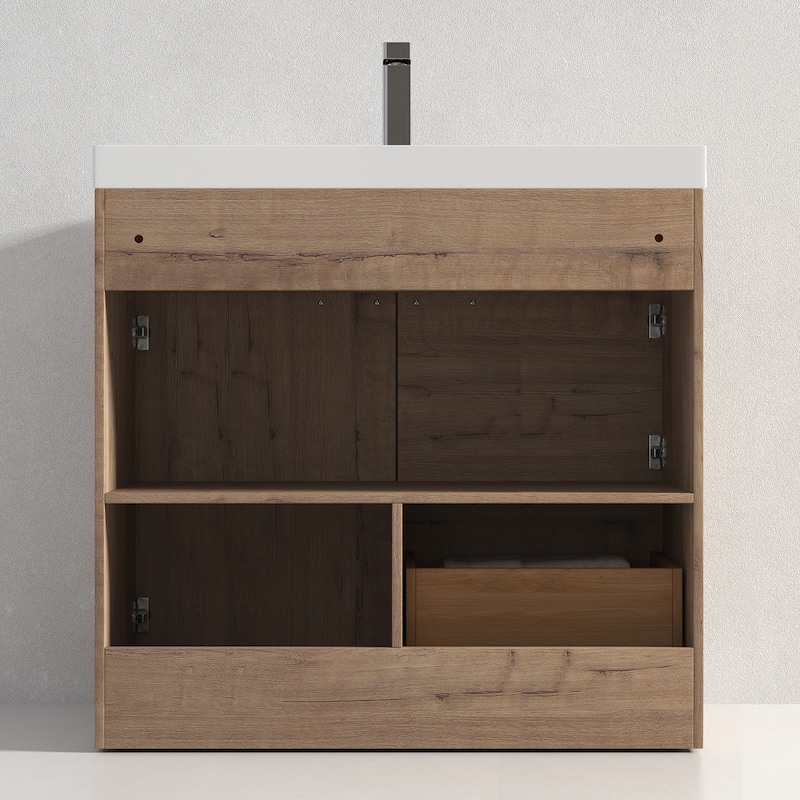 Blossom Hanover 36 Inch Bathroom Vanity with Topmount Acrylic Sink