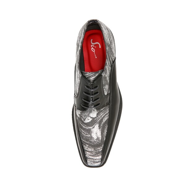 metallic dress shoes