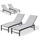 preview thumbnail 60 of 73, Pellebant Outdoor Patio Adjustable Chaise Lounge Chairs