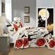 preview thumbnail 2 of 6, Twin/Full Size Halloween Themed Quilt Bedspread Set Pumpkins, Black Cats, Bats, Haunted Houses ME503