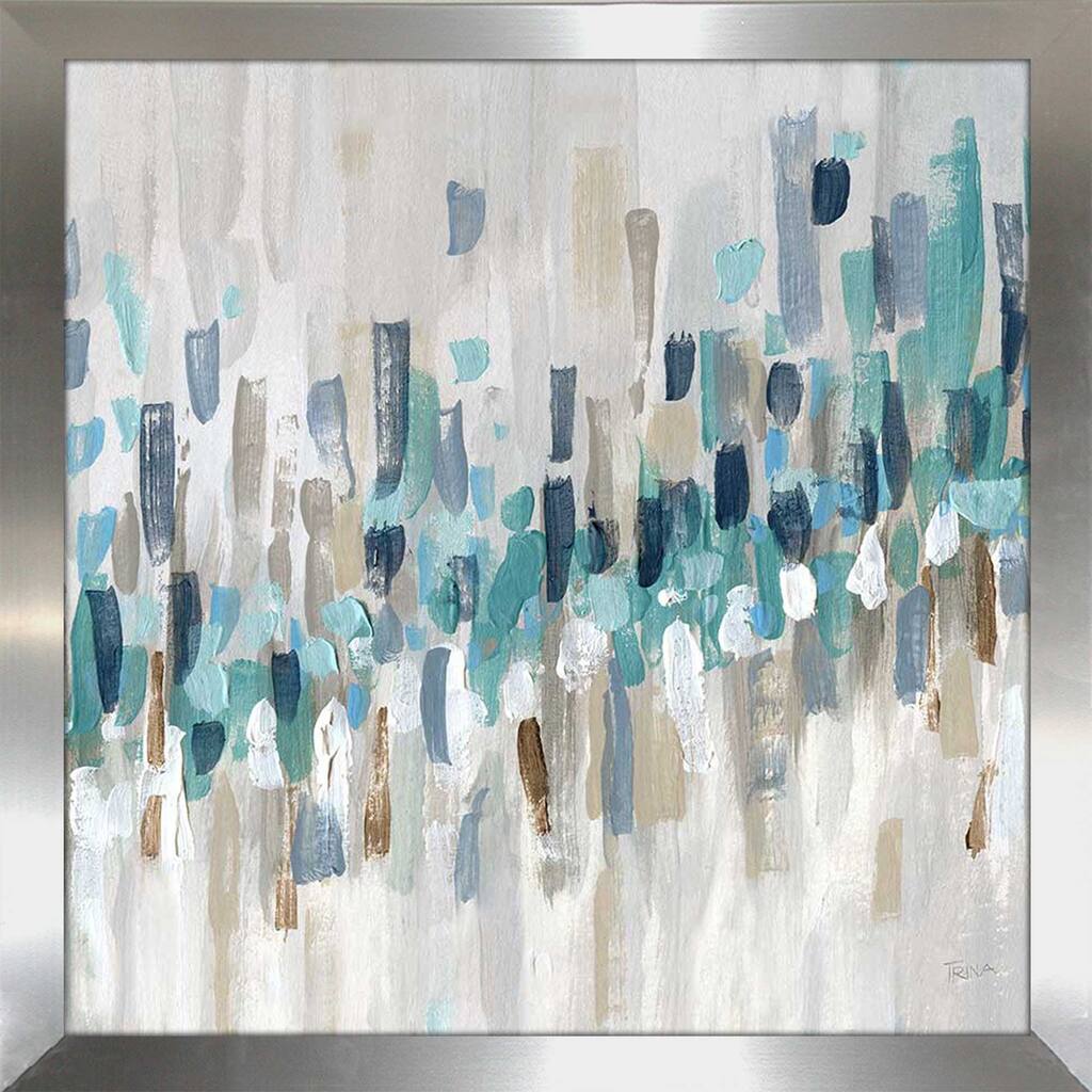 "Staccato Blue II" by Katrina Craven Print on Acrylic