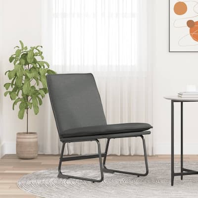 vidaXL Lounge Chair Dark Gray 20.5"x29.5"x29.9" Fabric - 20.5" x 29.5" x 29.9"