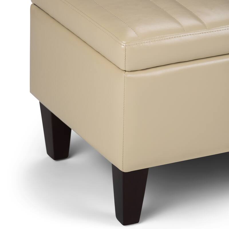 WYNDENHALL Garret 48 inch Wide Contemporary Rectangle Storage Ottoman