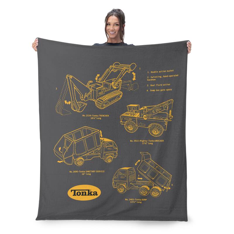 Hasbro Tonka Silk Touch Throw Blanket