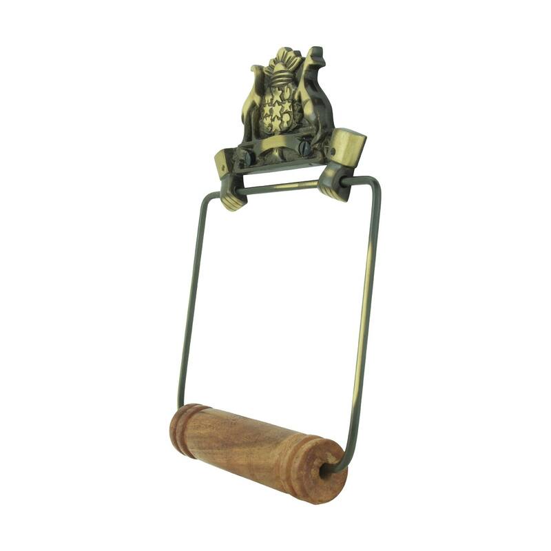 Toilet Paper Holder Wall Mount Antique Brass Victorian Hands Tissue Holder Renovators Supply