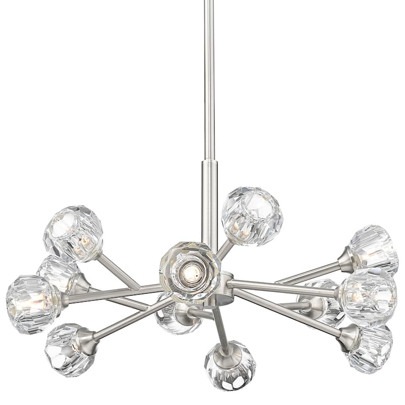 Innovations Lighting 465-12CR-G465-CL Aurora 12 Light 24" Wide Sputnik - Satin Nickel