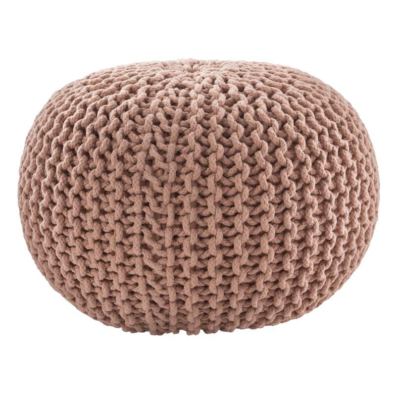 Spectrum Pouf Textured Round Pouf - Blush