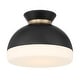preview thumbnail 1 of 8, Crystorama Lighting Group GID-4000 Gidget 10" Wide Semi-Flush Ceiling Matte Black / Vibrant Gold