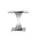 preview thumbnail 20 of 20, Tempered Glass Top End Table with Gold Mirror Finish Stainless Steel Base
