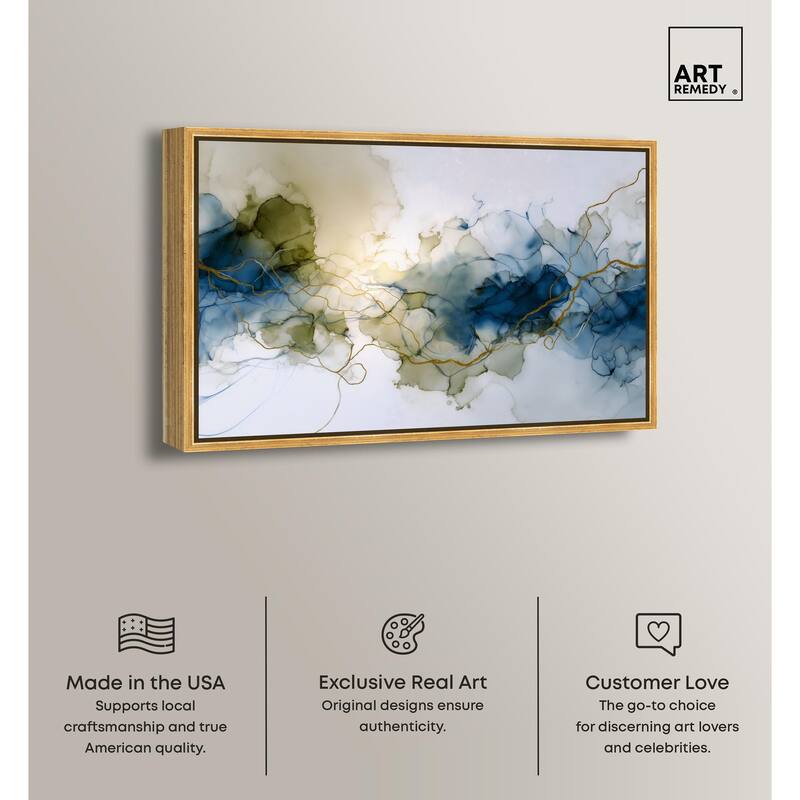 Fluid Geode Canvas by Art Remedy