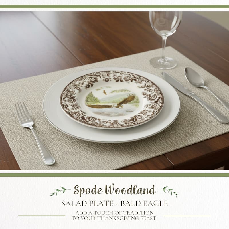 Spode Woodland Assorted Animals Salad Plate