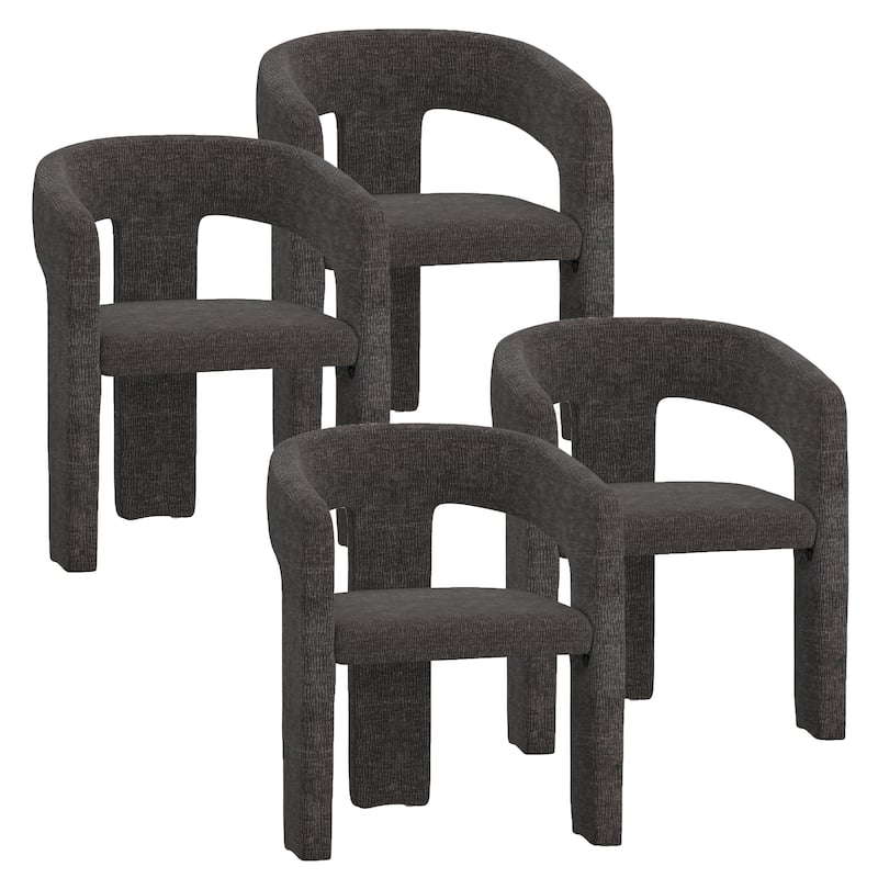 Modern Fabric Dining Chair, Set of 4 - Beige