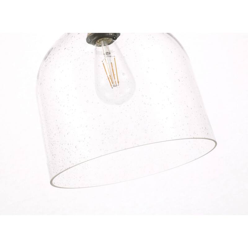 Candie 10-Inch 1-Light Clear Glass Pendant