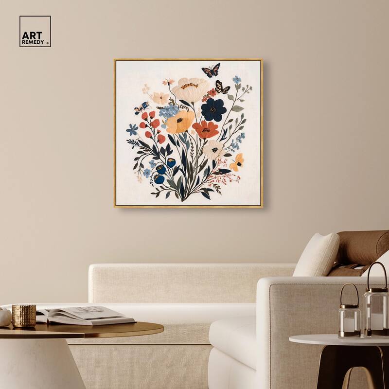 Garden of Threads I Canvas by Art Remedy