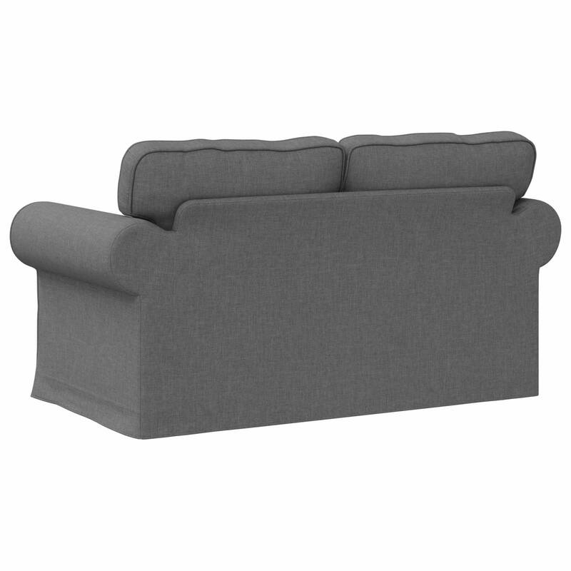 vidaXL Sofa Dark Grey 215 x 82 x 80 cm Fabric