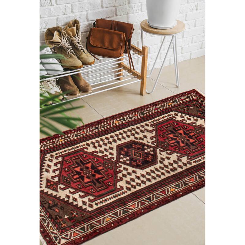ECARPETGALLERY Hand-knotted Andelz Cream Wool Rug - 2'10 x 5'4
