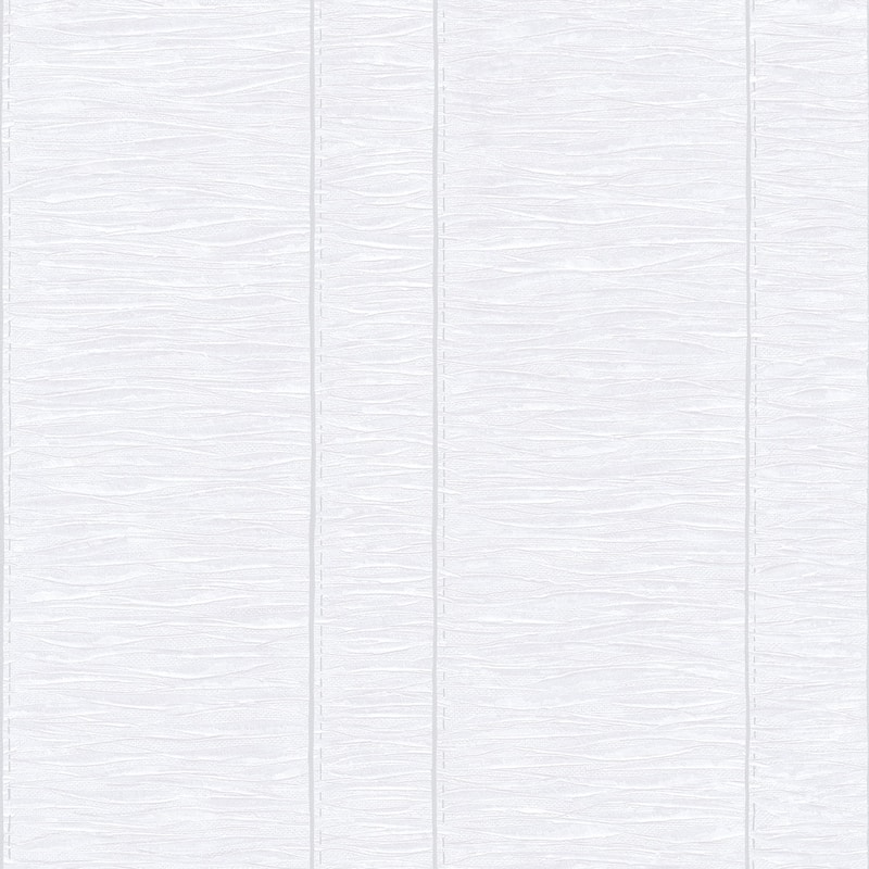 Galerie Wallcoverings Palazzo 2 Collection Pleated Stripe Vinyl on Non-woven Matte Wallpaper Roll - 33 feet x 21 inches - Silver