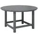 preview thumbnail 1 of 180, Polytrends Laguna Kids Outdoor 38" Round Poly Dining Table for Children Gray