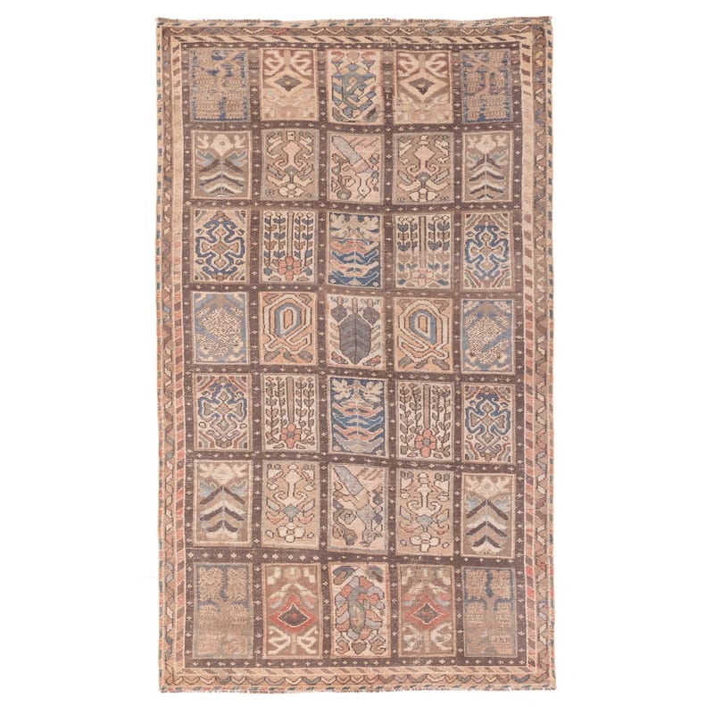 ECARPETGALLERY Hand-knotted Antalya Vintage Brown Wool Rug - 6'3 x 10'6