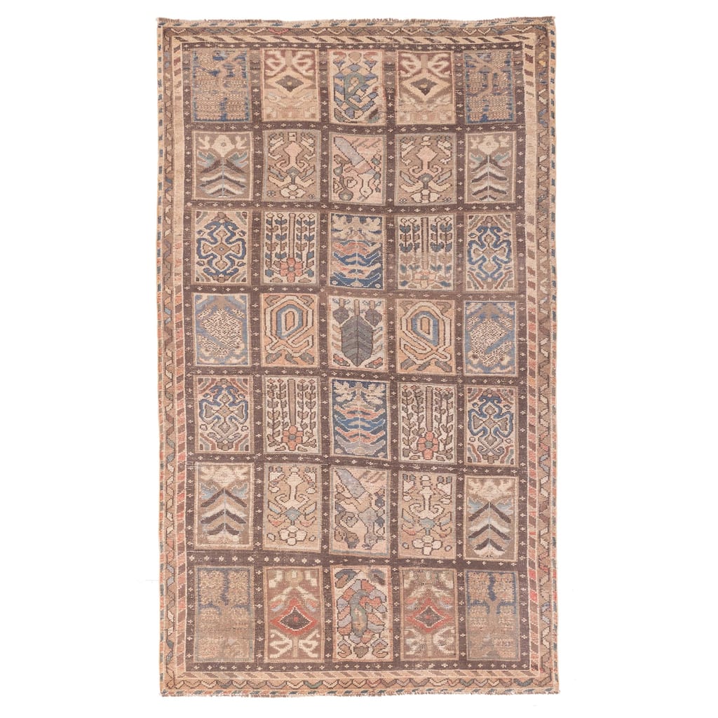 ECARPETGALLERY Hand-knotted Antalya Vintage Brown Wool Rug - 6'3 x 10'6