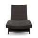 preview thumbnail 22 of 187, Salem Outdoor Wicker Adjustable Chaise Lounge with Cushion by Christopher Knight Home