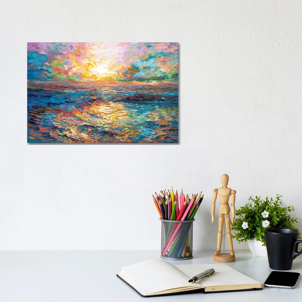 iCanvas "Sunset In Mykonos" by Leon Devenice Canvas Print