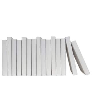 Books Off-White Decorative Accessories: Sand Oversized Linen Wrapped Color By The Foot