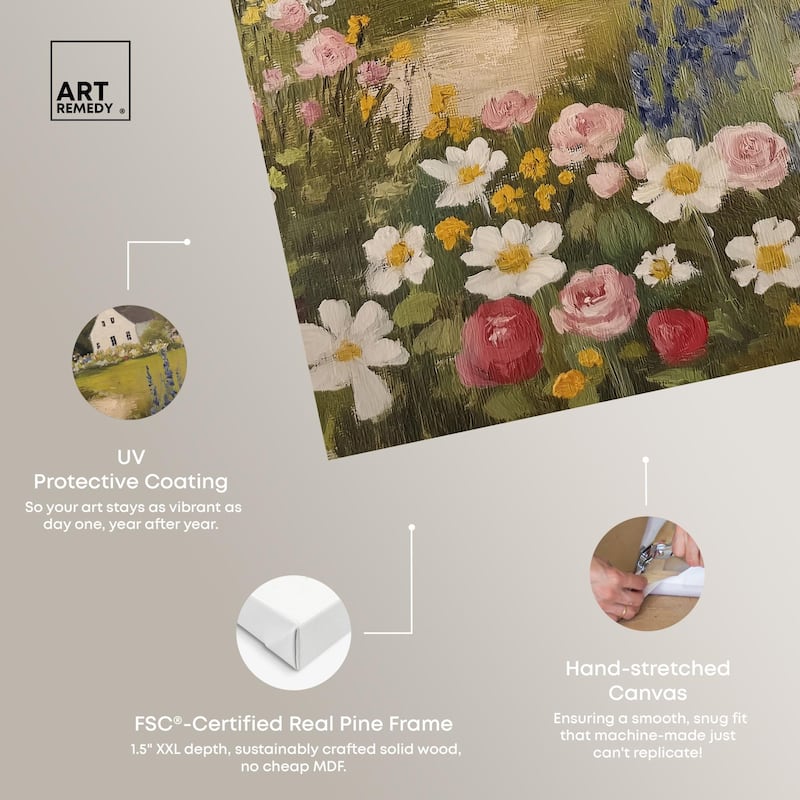 Floral Farmhouse I Canvas by Art Remedy, Gallery Wrapped