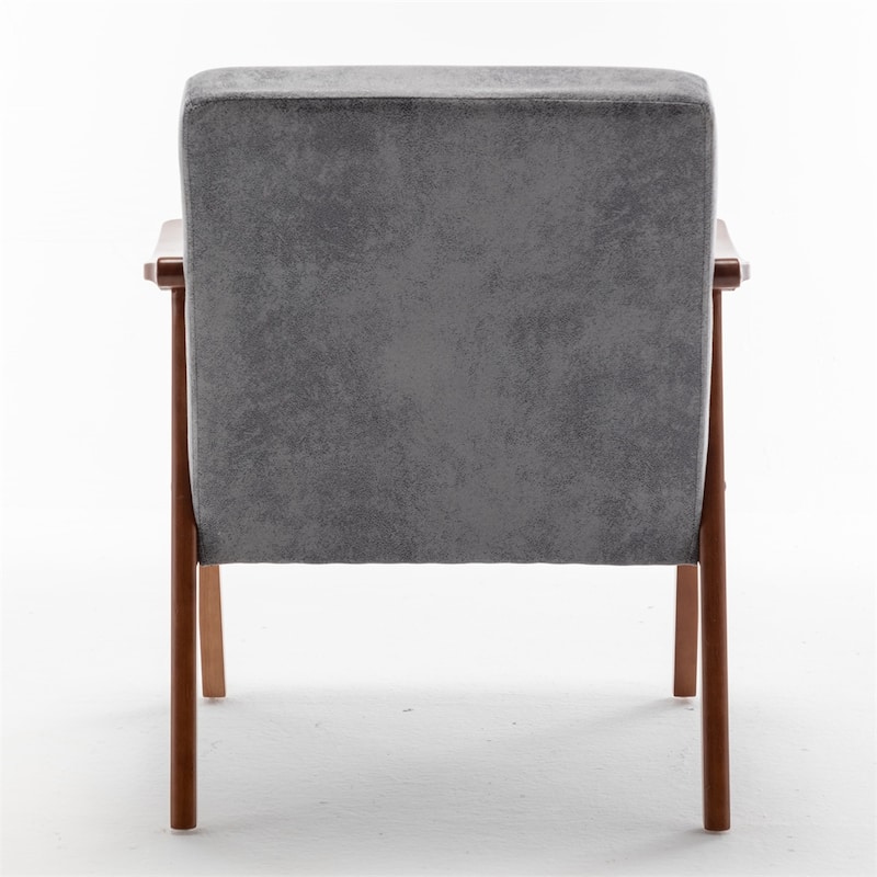 Mid-Century Modern Chair,Solid Wood Frame, Accent Chair