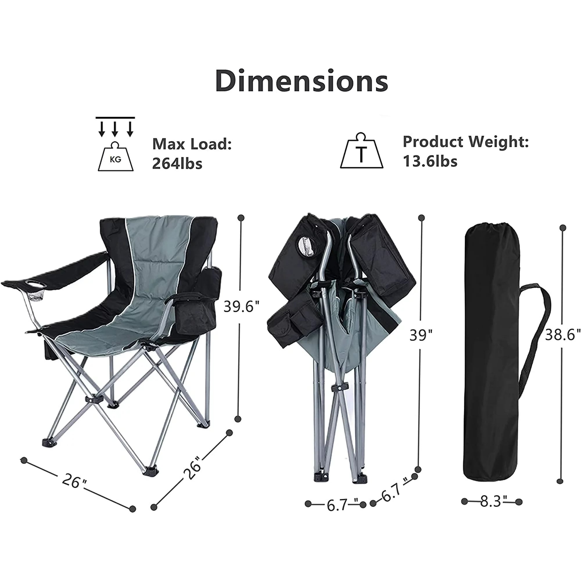 Collapsible portable chair outlet