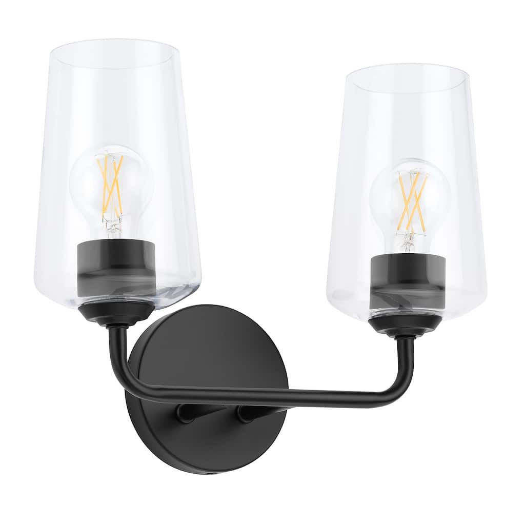 Celino Two-Light Bath & Vanity with Clear Glass - 14