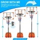 preview thumbnail 12 of 22, Roomfitters Portable Basketball Goal System with Stable Base and Wheels, Adjustable Height 5.6-7ft for Indoor Outdoor
