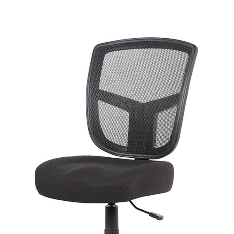 Mea Drafting Stool Chair, Adjustable Height, Black Mesh, Chrome Footring