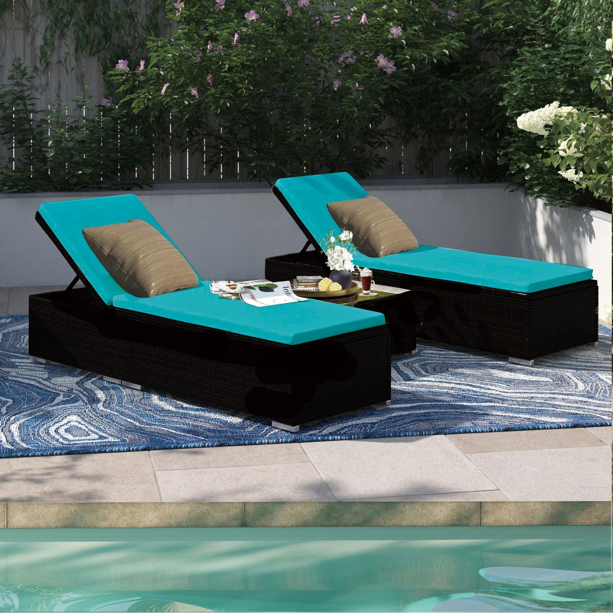 Double Chaise Outdoor Chaise Lounges Bed Bath Beyond