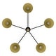 preview thumbnail 8 of 9, Hunter Grove Isle 5-Light Chandelier, Dining Room, Entry, Mid-Century Modern, Geometric