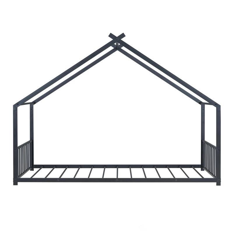Twin Size Metal House Bed
