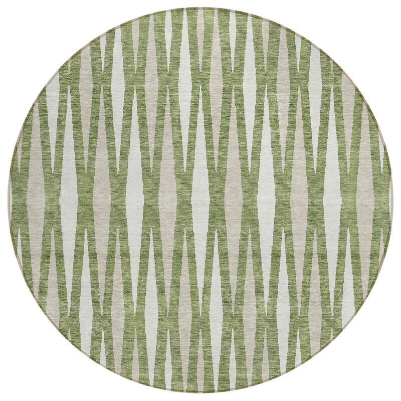 HomeRoots Geometric Transitional Rectangle Outdoor Rug