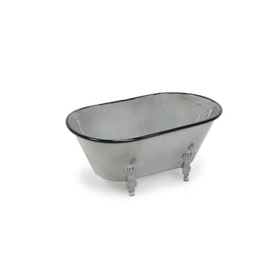 Gray Metal Large Decorative Bathtub