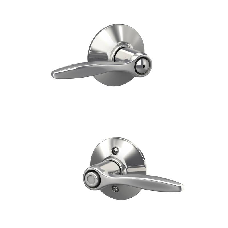 Schlage F40-DEL Delfayo Privacy Door Lever Set with Plymouth Trim from