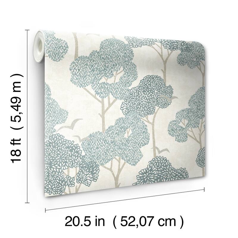 Millie Blue Peel and Stick Wallpaper