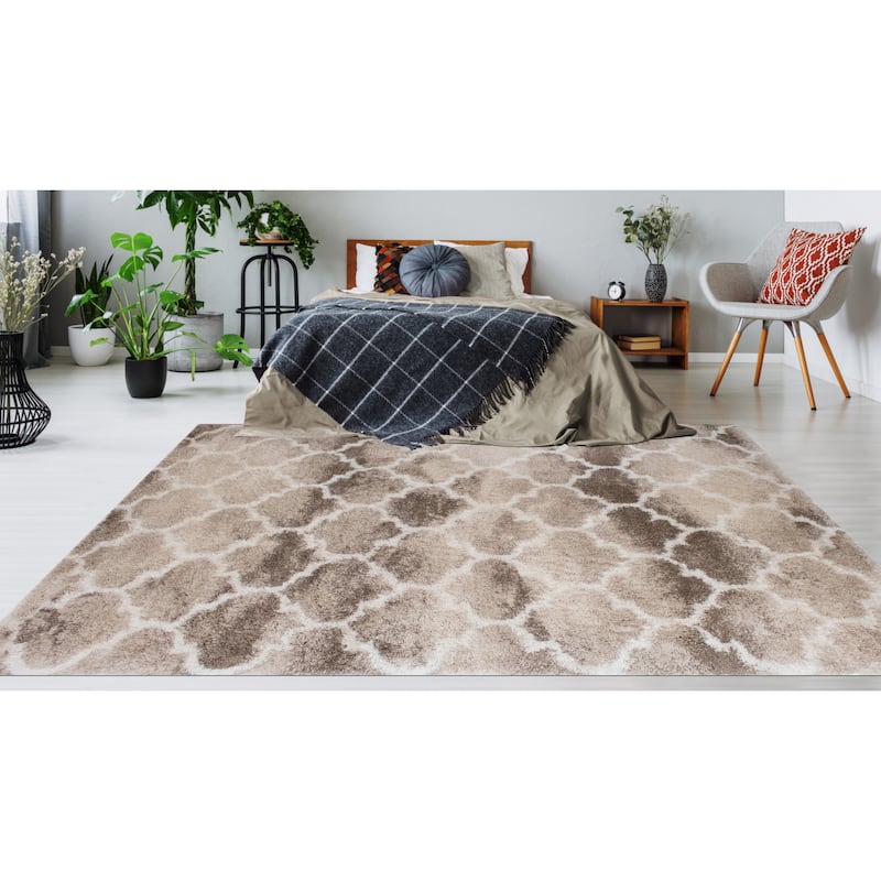 Noori Rug Lux Ava Trellis 2-Inch Shag Rug