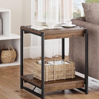Industrial End Side Table